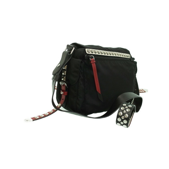 Prada Shoulder Studs Bag Nylon - Picture 1 of 9